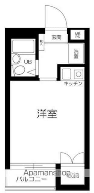 ジプソフィラ板橋本町[1R/16.11m2]の間取図