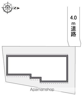 レオパレス松本[1K/22.79m2]の配置図