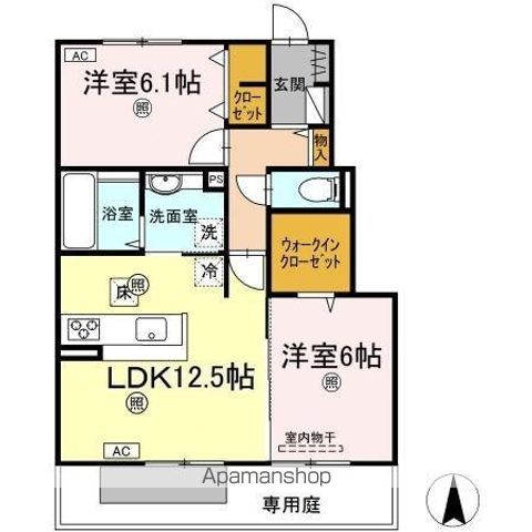 高徳線 佐古駅 徒歩12分 2階建 築12年の間取り写真