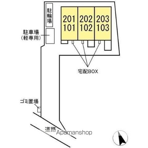 シャンブルⅡ 201 ｜ 千葉県船橋市宮本８丁目13-7（賃貸アパート2LDK・2階・53.90㎡） その15