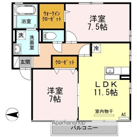 フォレストコート B棟の間取り写真