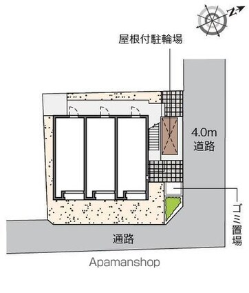 レオネクストローゼル吉祥寺[1K/20.67m2]の配置図