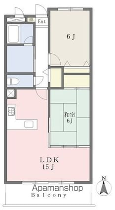 メゾン・アステール[2LDK/60.1m2]の間取図