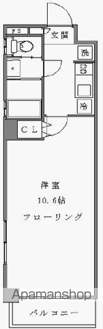 【新宿区北新宿のマンションの間取り】