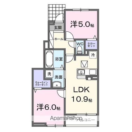 インマイライフ[2LDK/50.53m2]の間取図