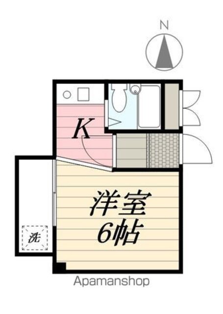 サンコープラザ吹屋町[1K/16.74m2]の間取図