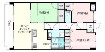 サンスターレ安城寺[3LDK/70.2m2]の間取図