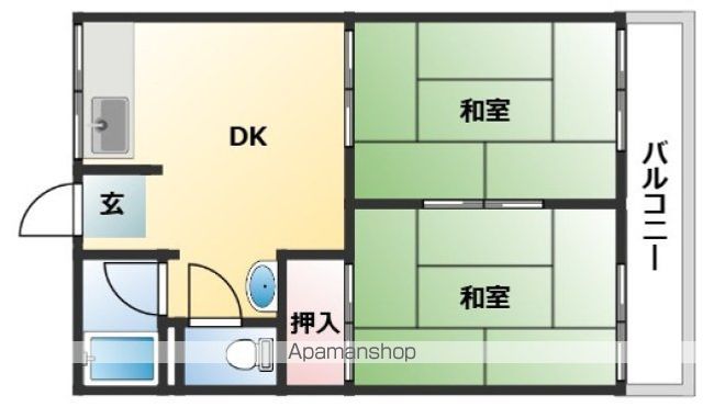 岡本コーポの間取り写真