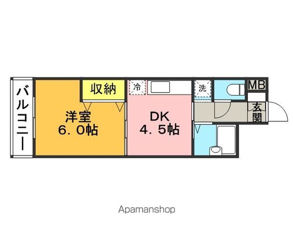 【カーサ・コモーダの間取り】