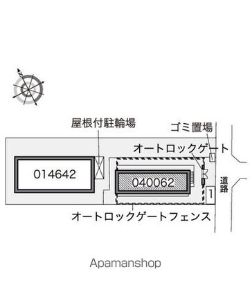 レオパレスエムエスケイⅡ[1K/19.87m2]の配置図