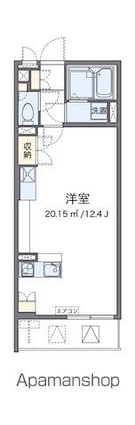 レオネクストプロムナード[1R/33.12m2]の間取図