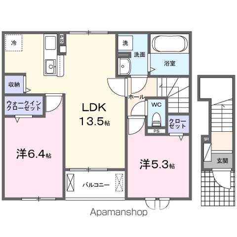 クラール高萩Aの間取り写真