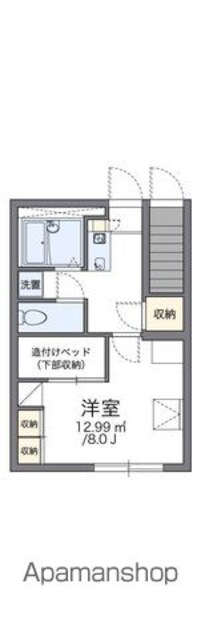 レオパレスリリオン[1K/23.56m2]の間取図