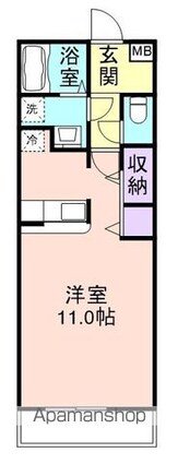 アーバンパレス　中之島[1R/31.5m2]の間取図