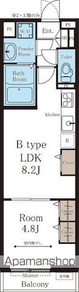 リブリ・ルービ館[1LDK/33.33m2]の間取図