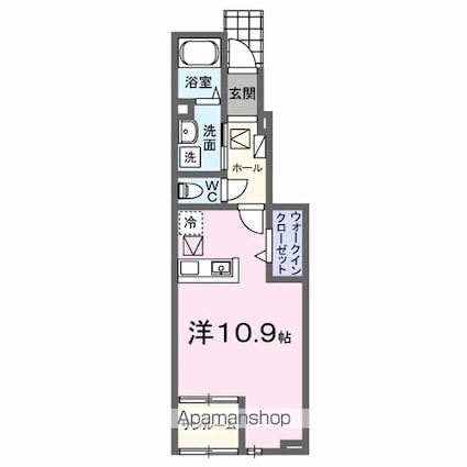 ビューシティ泉　Ⅱ[1R/35.19m2]の間取図
