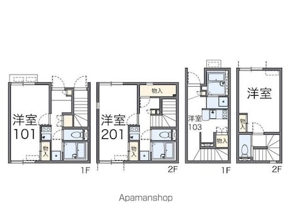 レオネクスト桜丘第３[1K/31.03m2]の間取図