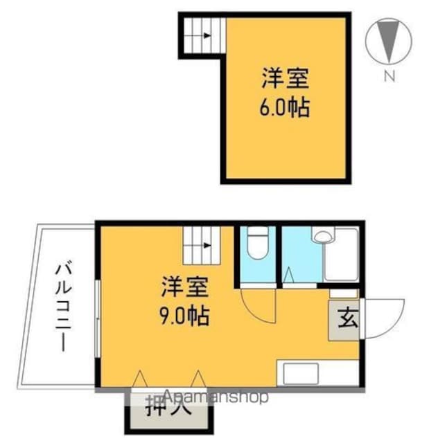 高知県高知市塩田町[1R/18.36m2]の間取図