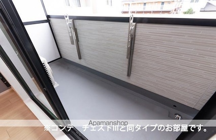アルティザン[1K/28.87m2]のバルコニー