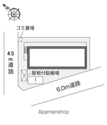 レオパレスＫＡＷＡＳＨＩ[1K/19.32m2]の配置図