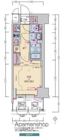 プレサンス堺筋本町ディスティニーの間取り