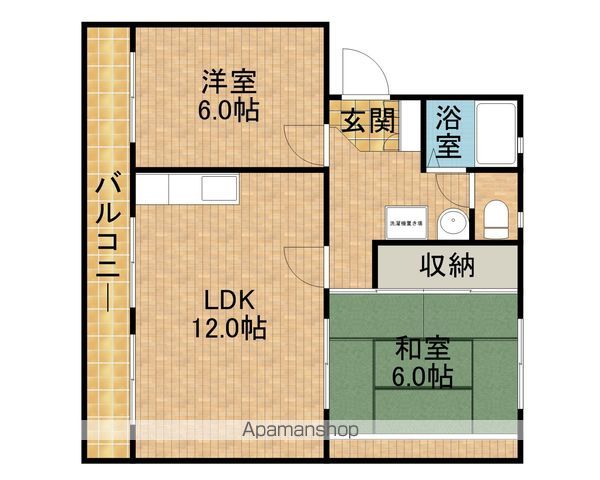 中根マンションFの間取り写真