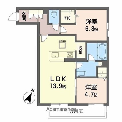 Ｍａｉｓｏｎ　ｄｅ　Ｃｏｌｌｉｎｅ[2LDK/62.27m2]の間取図