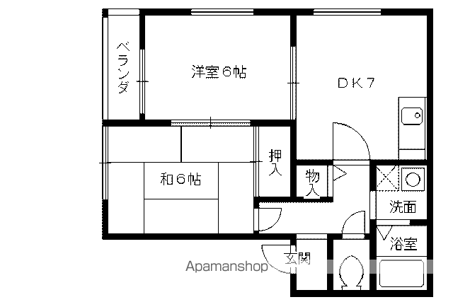ドミール北山の間取り写真