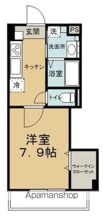 Ｖｉｌｌｅ　Ｃｒｅｓｔ[1K/30.11m2]の間取図
