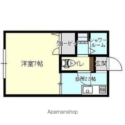 ジュネス潤[1K/21.5m2]の間取図