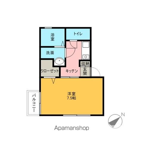 船橋市前原東のアパートの間取り