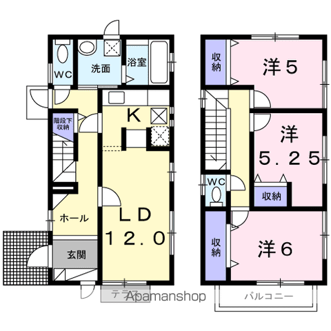 【平川貸家の間取り】