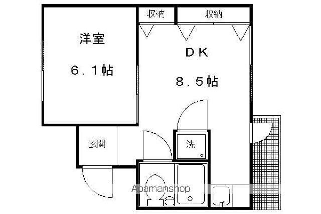 高野清水町マンションの間取り写真