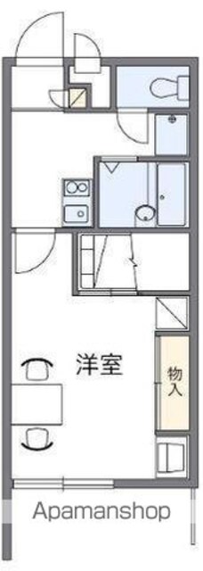 レオパレスＣａｒｔｉｅｒ勅使Ｋ[1K/23.18m2]の間取図