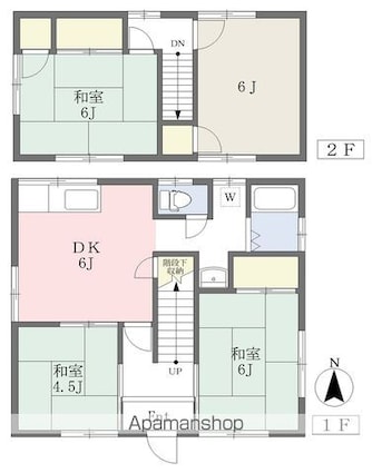 久保田町借家５号[4DK/67.01m2]の間取図