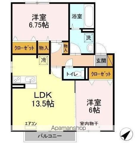 柏市船戸のアパートの間取り