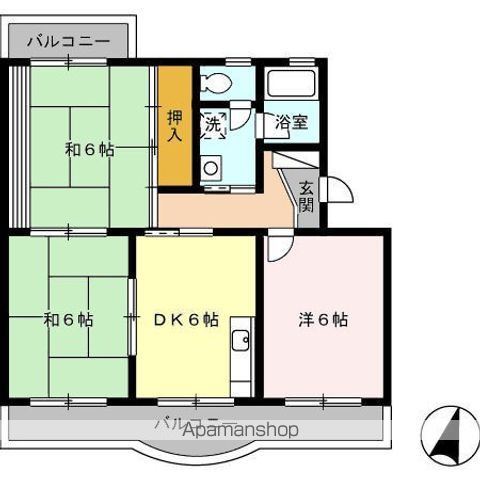 コーポラス望月の間取り写真