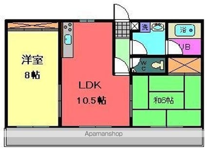 ぐらんしゅーる・Ｓ[2LDK/57.57m2]の間取図