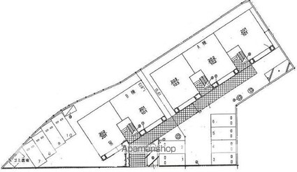 グリーンピアハイツＡ・Ｂ[2LDK/55.4m2]の配置図