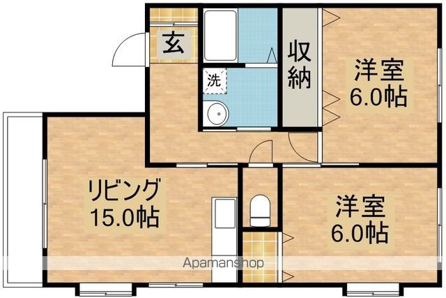 末吉大丸マンションB棟の間取り写真
