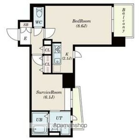 【文京区向丘のマンションの間取り】