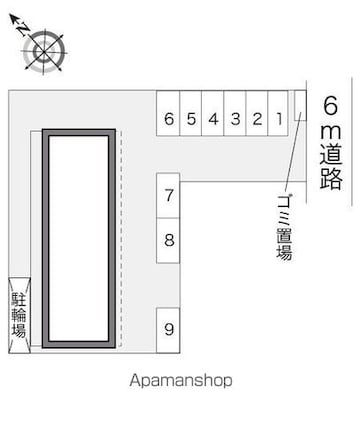 レオパレスピア[1K/29.81m2]の配置図