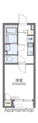 レオネクストローゼル吉祥寺[1K/20.67m2]の間取図
