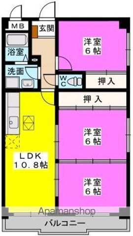 シャトレ壱番館の間取り