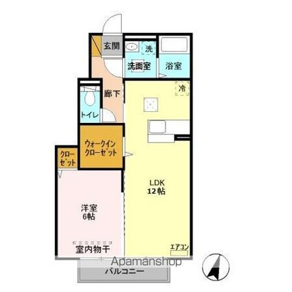 ＭＴアーバンコート[1LDK/45.69m2]の間取図