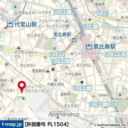 ＲＩＶＥＮＤＥＬＬ　ＥＢＩＳＵ[1LDK/40.55m2]の周辺9