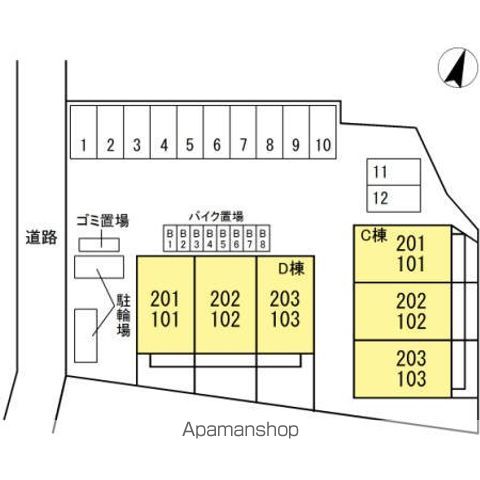 ドリームヴィラ　Ｃ 102 ｜ 神奈川県川崎市宮前区西野川３丁目3-52（賃貸アパート2LDK・1階・50.18㎡） その24