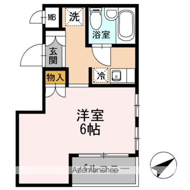アビティ井草[1K/18.41m2]の間取図