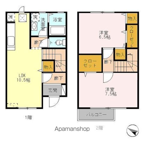 【日野市西平山のテラスの間取り】