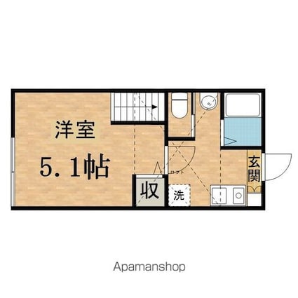 サンマルク大塚[1K/19.38m2]の間取図